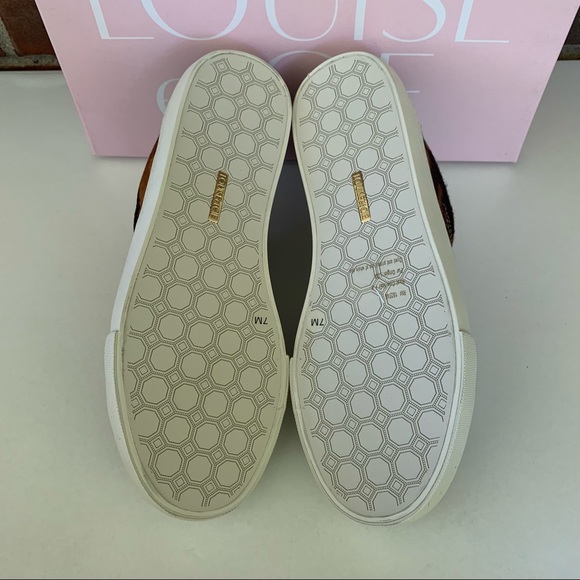 Louise Et Cie Baraz Women's Leather Animal Print Low Top Fashion Sneakers US 7 M - Picture 7 of 9